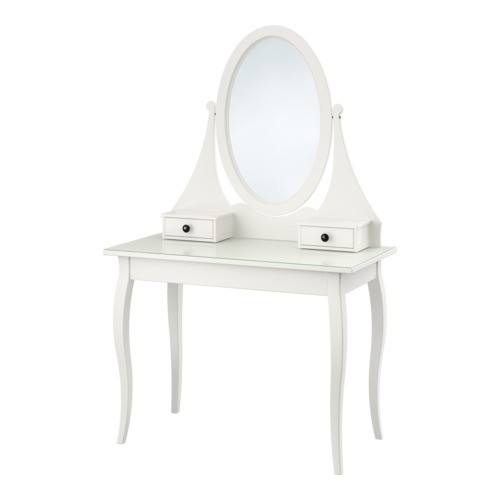 Столик туалетный с зркл ХЕМНЭС белый ИКЕА, IKEA - фото 1 - id-p18497278