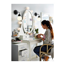 Столик туалетный с зркл ХЕМНЭС белый ИКЕА, IKEA, фото 3