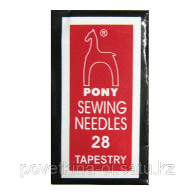 Иглы гобеленовые Pony sewing needles 28 tapestry