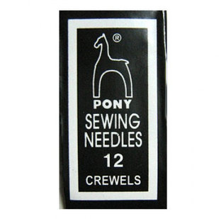 Иглы бисерные Pony sewing needles 12 crewels