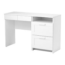 Столик туалетный+комод БРИМНЭС с 2 ящиками белый ИКЕА, IKEA , фото 2
