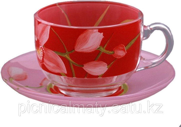Luminarc Чайный сервиз Red Orchis