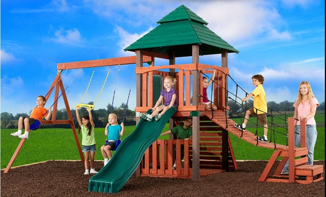 Детский деревянный игровой комплекс Sherwood Tower из США