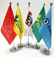 Флажок, 15 х 30 см (с рукояткой, атлас)