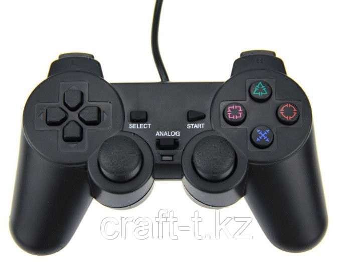 Игровой джойстик для PS2 + двойной вибратор
