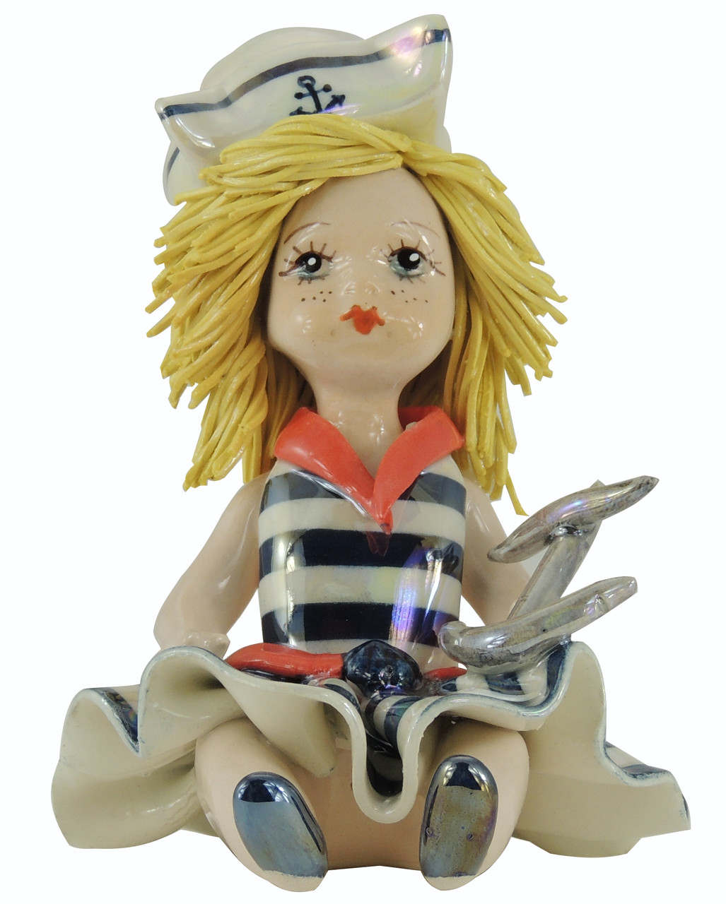Статуэтка Девочка морячка. Ручная работа, керамика, Италия - фото 1 - id-p18616911