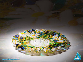 Стеклянная тарелка «Ромашки» (Сувенир)