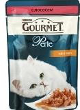 Gourmet Perle с Лососем (пауч), Влажный корм для кошек МИНИ-ФИЛЕ В ПОДЛИВЕ, 85г.