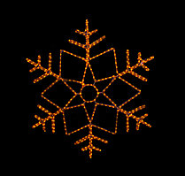 Фигура световая "Снежинка" (высота 100 см)