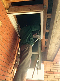 Установка чердачной лестницы