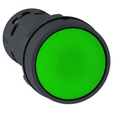 Кнопка 22мм зеленая с возвр. 1NO