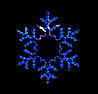 Фигура световая "Снежинка синяя" (высота 60 см)