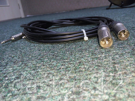 DaStore Products AIJSXM-03-P, готовый аудио микрофонный кабель с XLR 3 PIN папа (canon) и Stereo 1/4 Jack (TRS) разъёмами, длина 3 метра, фото 2