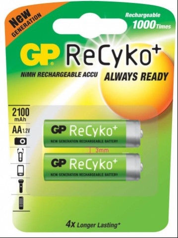 Аккумулятор GP AA 2100mA  ReCyko                     