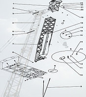 Стреловое оборудование ДЭК-251, Стрела, 14 м, с грейфером (251.20.00.000-02-12) 4535299 Стреловое оборудование ДЭК-251, Стрела, 14 м, с грейфером (251.20.00.000-02-12)