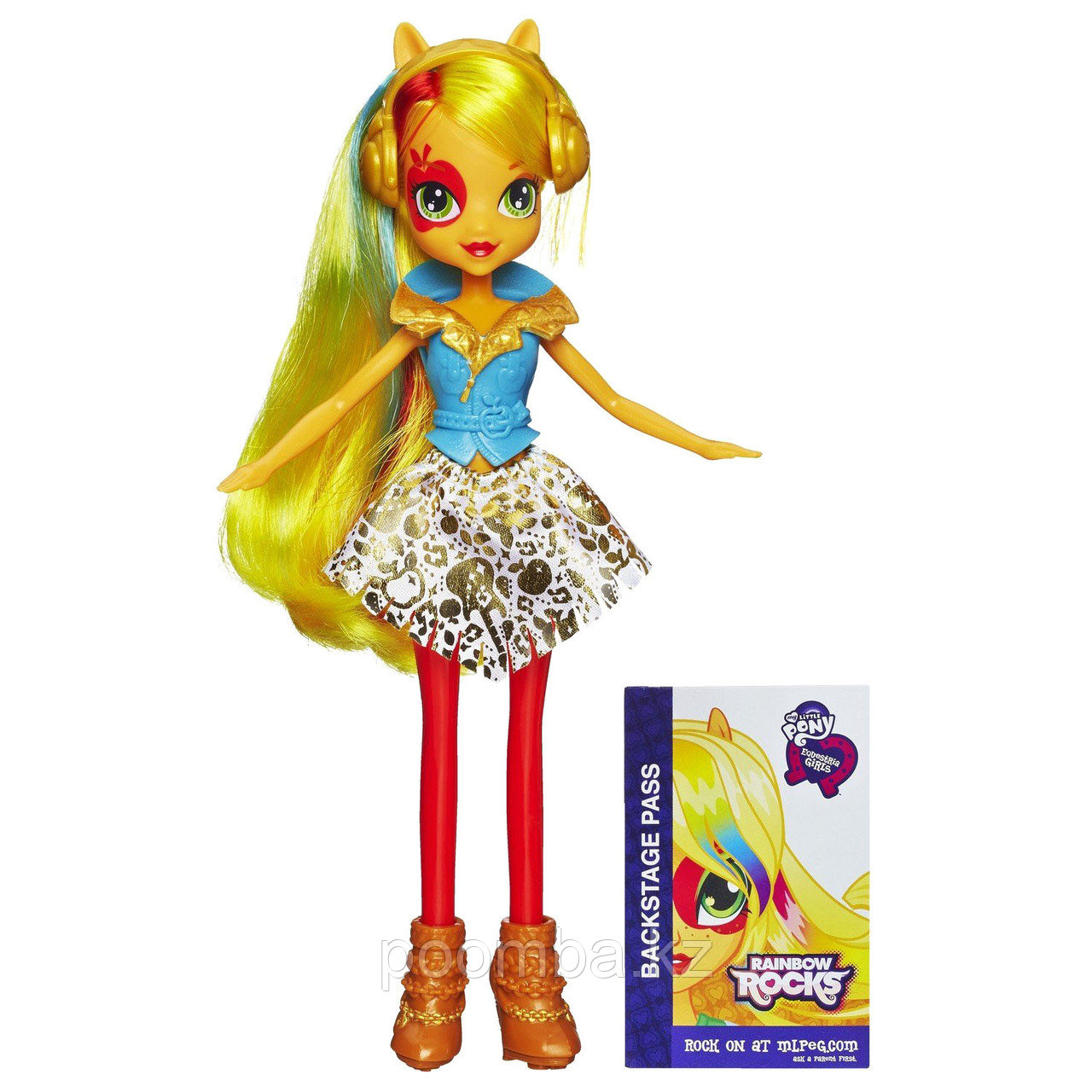 Кукла Apple Jack, из серии 'Радужный рок', My Little Pony Equestria Girls (Девушки Эквестрии), Hasbro