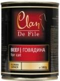 Clan De File 340г Говядина консервы для кошек