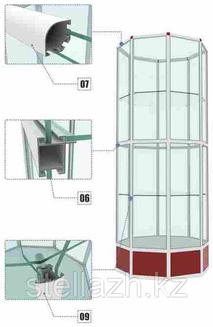Витрина многогранная - фото 1 - id-p968880