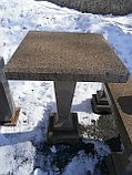 Столик и лавка гранитные-комплект, фото 4