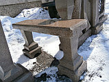 Столик и лавка гранитные-комплект, фото 2