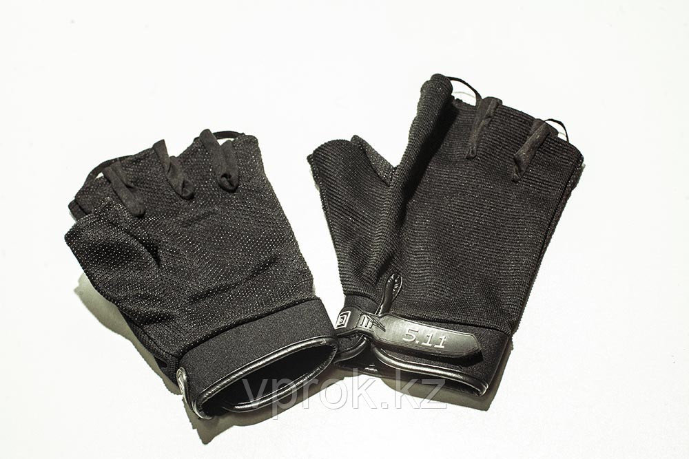 Тактические перчатки 5.11 Black беспалые - фото 1 - id-p19598844