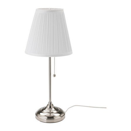Лампа настольная ОРСТИД никелированный, белый ИКЕА, IKEA, фото 2