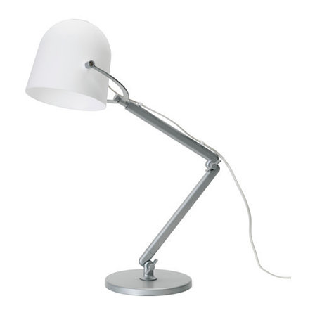 Лампа настольная СВИРВЕЛЬ белый ИКЕА, IKEA, фото 2