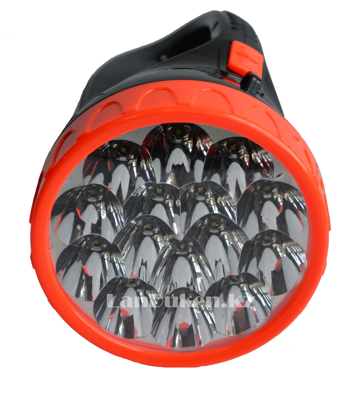 Ручной аккумуляторный фонарь светодиодный Gleamy YJN-1587 12 LED 2 режима - фото 3 - id-p47980518