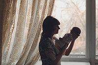 выписка из роддома, фотосъемка новорожденных