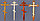 Деревянные надмогильные кресты, покрытые лаком, фото 2