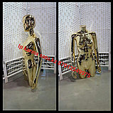 Манекен торс фигурный женский глянцевый цвет  золота, фото 2