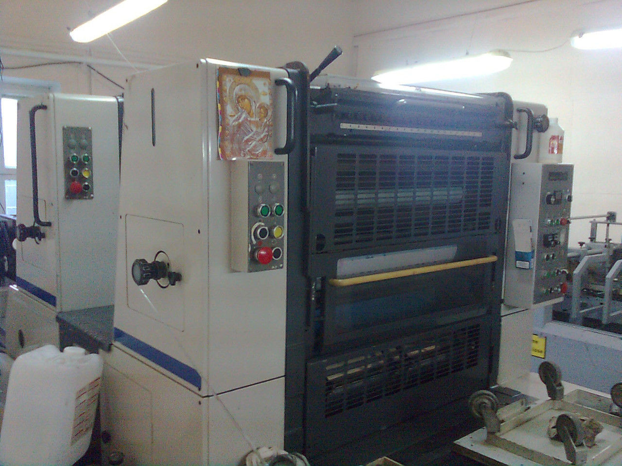 2-красочная печатная машина с переворотом Shinohara 66IIP, бу 1994