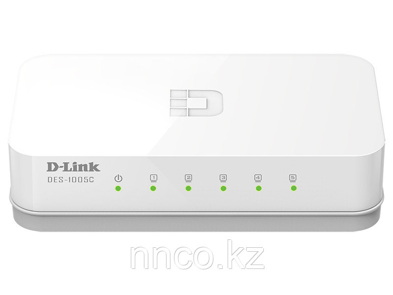 D-Link DES-1005C/A1A 5-порт неуправляемый коммутатор 10/100