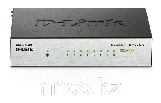 Неуправляемый коммутатор D-Link DGS-1008D/I2B