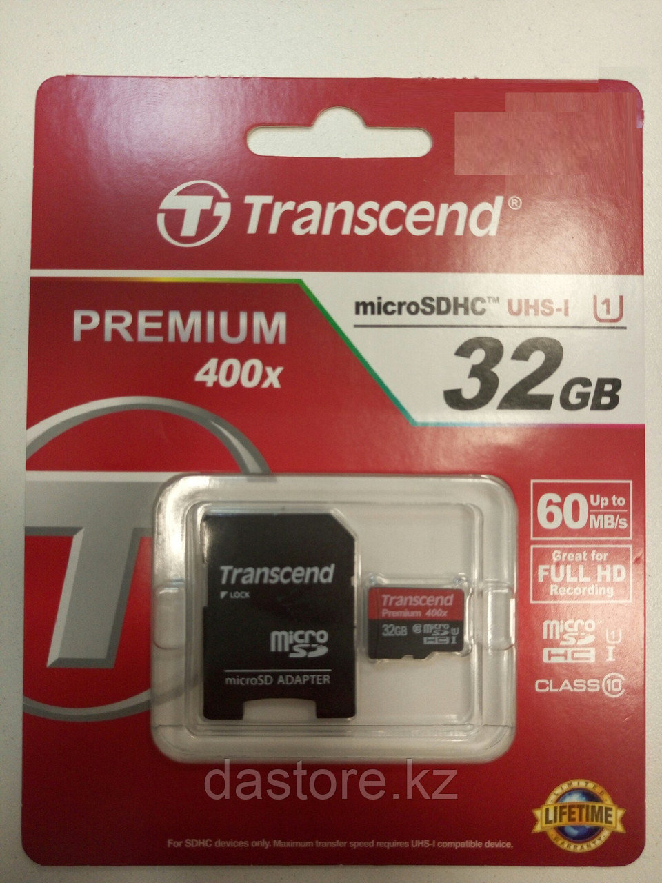 Transcend TS32GUSDU1 premium 400 SD карта 32 гб. - фото 1 - id-p19868878