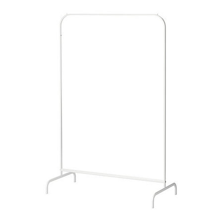 Вешалка напольная МУЛИГ белый ИКЕА, IKEA, фото 1