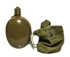 Фляга армейская солдатская производства СССР,  0,75л в чехле