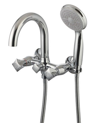 LM2602C Серия PALLADA. Смеситель для ванны с коротким изливом, с аксессуарами, хром