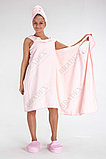 Халат-полотенце, розовый «С ЛЕГКИМ ПАРОМ» Bath Towel, pink, фото 6