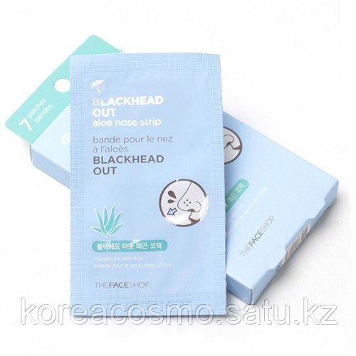 Набор стикеров от черных точек The Face Shop Blackhead Out Aloe Nose Strip