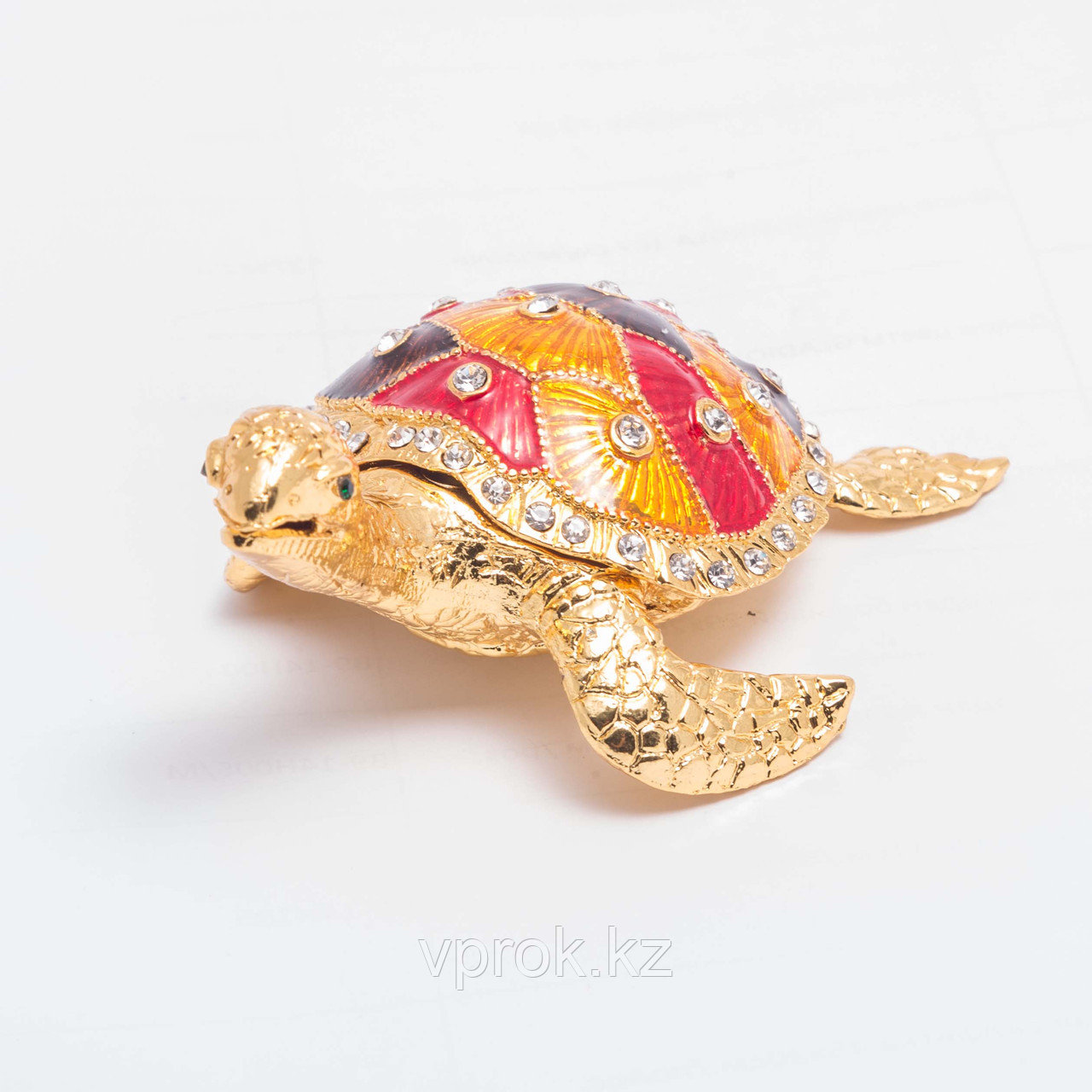 Сувенир-шкатулка "Черепашка с цветным панцирем" 8*2,5 см, фото 1