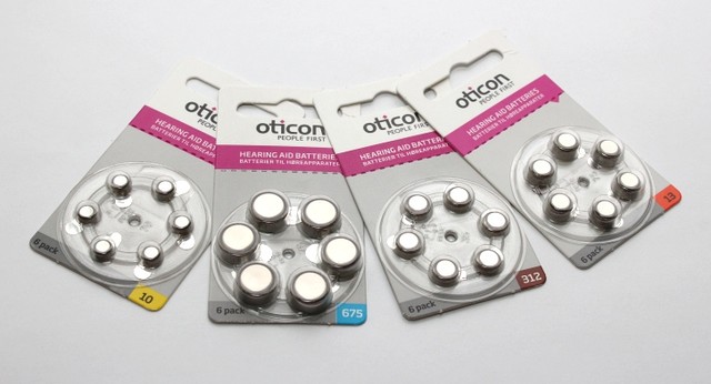 Батарейка для слухового аппарата Oticon, размеры 10, 312, 13 - фото 1 - id-p1004823