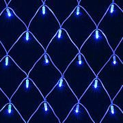 Электрогирлянда МЕРЦАЮЩАЯ СЕТКА 1000 синих LED огней 2*5м с контроллером