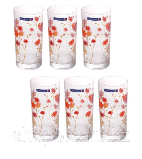 COUNTRY FLOWER стаканы высокие 270 мл (6шт.)