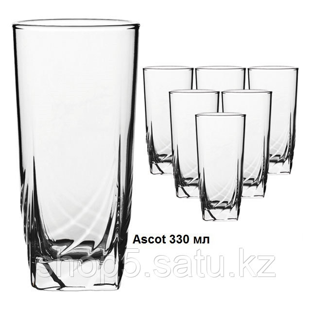 ASCOT стаканы для напитков 330 мл 6 шт, уп.