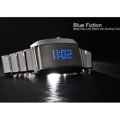 Светодиодные часы с прокруткой текста "Blue Fiction" - фото 2 - id-p1019598