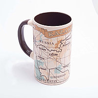 Кружка с национальной символикой "Карта Казахстана" 15*13 см