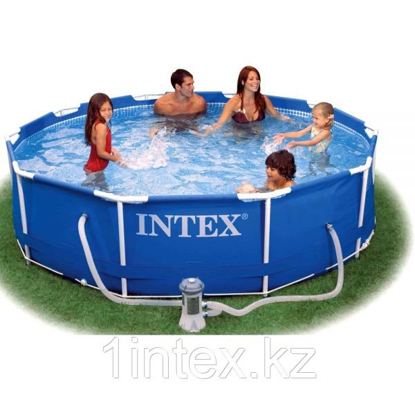 Каркасный сборный бассейн Intex Metal Frame Pool. 305 х 76 см. с фильтром, 28202 - фото 6 - id-p172514