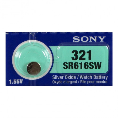 Батарейка Sony 321 1.55v SR616SW - фото 2 - id-p20024178