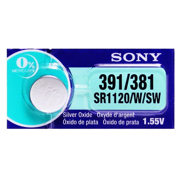 Батарея Sony 391 1.55v  SR1120W